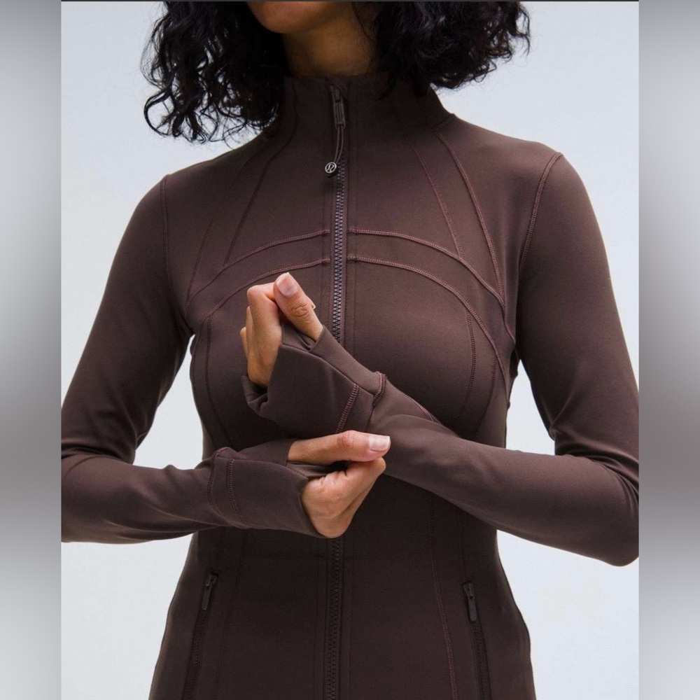 LN!🍒LULULEMON sz 14 DEFINE Jacket ESPRESSO Brown Full-Length *NULU - Picture 5 of 7